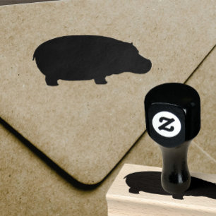Tampons Encreurs Silhouette d'hippopotame