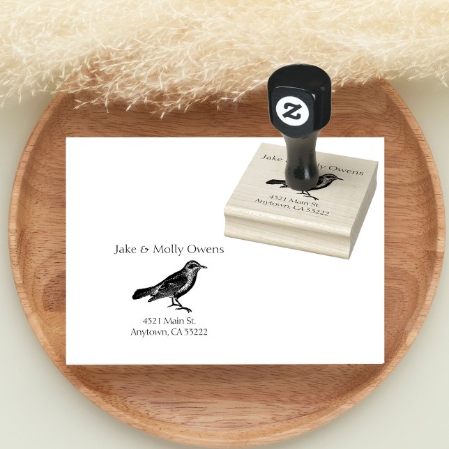 Tampons Encreurs Silhouette d'oiseaux personnalisée (Créateur téléchargé)