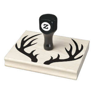 Tampons Encreurs Silhouette Rustique Deer Buck Antlers
