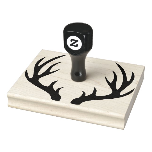 Tampons Encreurs Silhouette Rustique Deer Buck Antlers (Tampon)