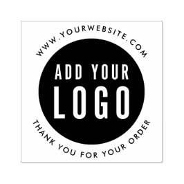 Tampons Encreurs Simple Ajouter Votre Logo Site Web Merci d'affaire