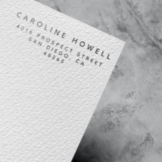 Tampons Encreurs Simple classique moderne adresse de retour minimal