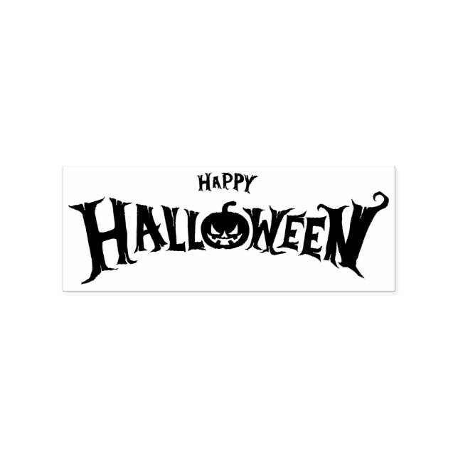 Tampons Encreurs Simple Halloween simple et heureux script de plais (Impression)