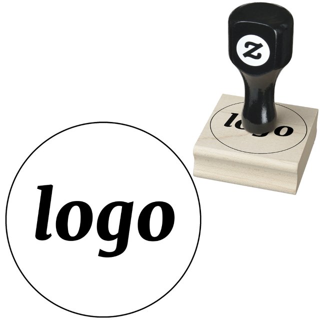 Tampons Encreurs Simple Logo Branding Business Promotional (Simple logo business branding rubber stamp)