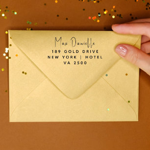 Tampons Encreurs Simple Modern Professional Business Return Adresse