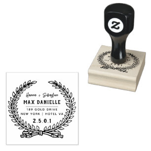 Tampons Encreurs Simple Moderne Professionnel Gras Courbe Botanique