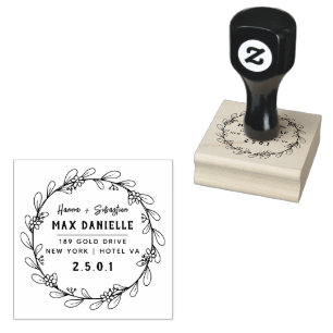 Tampons Encreurs Simple Moderne Professionnel Gras Courbe Botanique