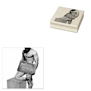 Tampons Encreurs SlipperyJoe's Thanksgiving man hot six pack abs un