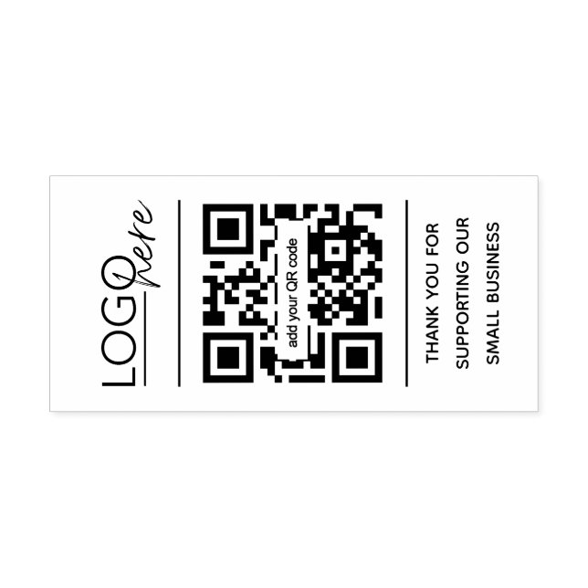 Tampons Encreurs Small Business QR Code Thank You (Impression)