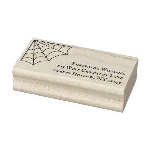 Tampons Encreurs Spiderweb Graphic Custom Goth Adresse de retour