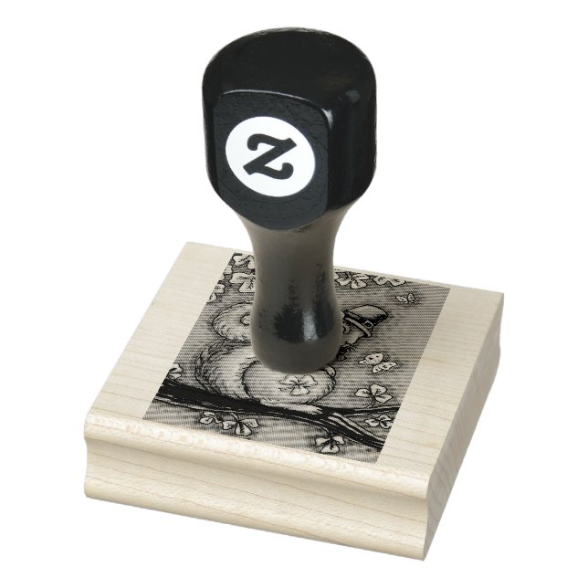 TAMPONS ENCREURS ST. JOUR DE PATRICK LEPRECHAUN SQUIRREL CAOUTCHOUC (Tampon)