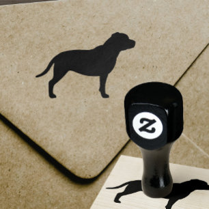Tampons Encreurs Staffordshire Bull Terrier Staffy Chien Silhouette