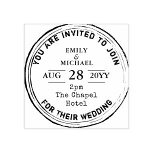 Tampons Encreurs Stamp Rustique Faire-part de mariage INK Trending 