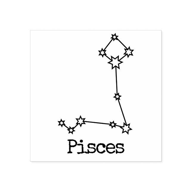 Tampons Encreurs Stars Zodiac Celestial Horoscope Pisces (Impression)