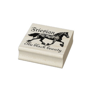 Tampons Encreurs Stéron noir friésien, beauté noire, cheval r
