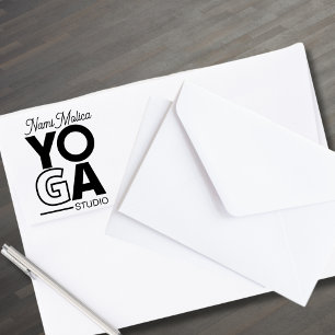 Tampons Encreurs Studio De Yoga De Script Moderne