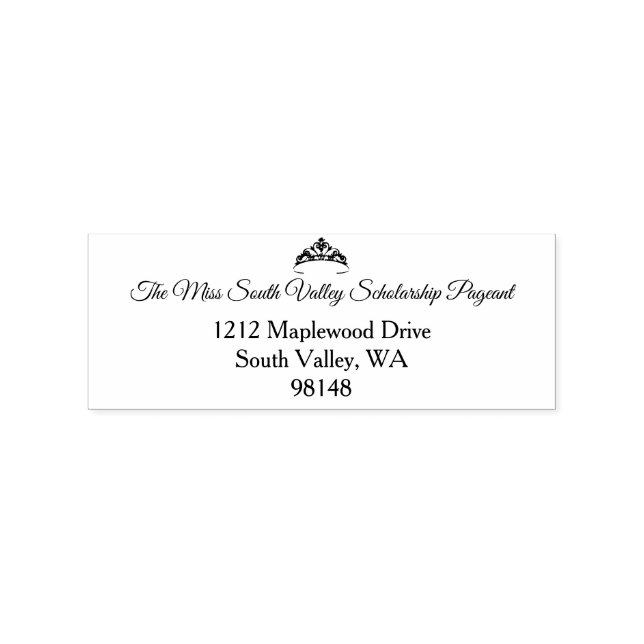 Tampons Encreurs Style Miss America Pageant en caoutchouc Stamp (Impression)