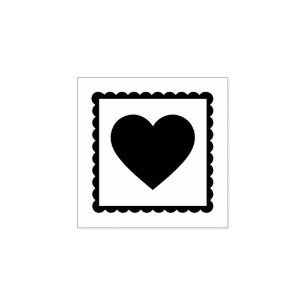 Tampons Encreurs Style Postage classique Valentine Coeur