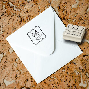 Tampons Encreurs Stylish Botanical Border Custom