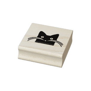 Tampons Encreurs Stylo d'art en bois face chat
