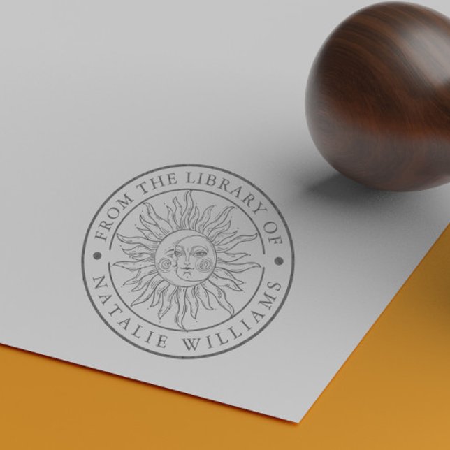 Tampons Encreurs Sun Moon de la Bibliothèque du Timbre en caoutchou (Créateur téléchargé)