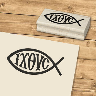 Tampons Encreurs Symbole chrétien Ichthys