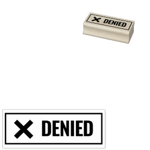 Tampons Encreurs Symbole de bureau croisé refusé personnalisé