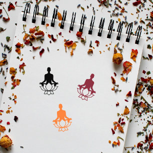 TAMPONS ENCREURS SYMBOLE YOGA LOTUS