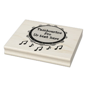 Tampons Encreurs Tambourine noir et blanc