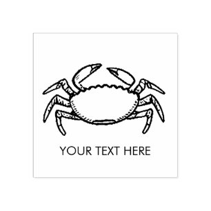Tampons Encreurs Tendance été fruits de mer crabe nautique personna