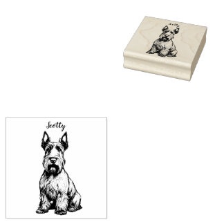 Tampons Encreurs Terrier écossais personnalisé