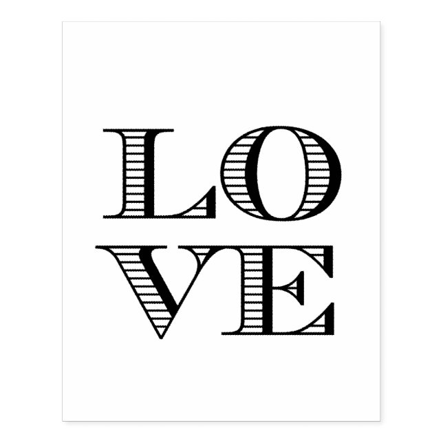 Tampons Encreurs Texte graphique LOVE (Impression)