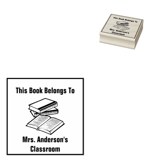 Tampons Encreurs This Book Belongs To Teacher Name Classroom (Tamponné)