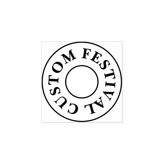 Tampons Encreurs Timbre à main du festival personnalisé (Impression)