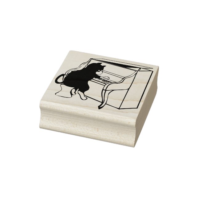 Tampons Encreurs timbre art piano chat (Tampon)