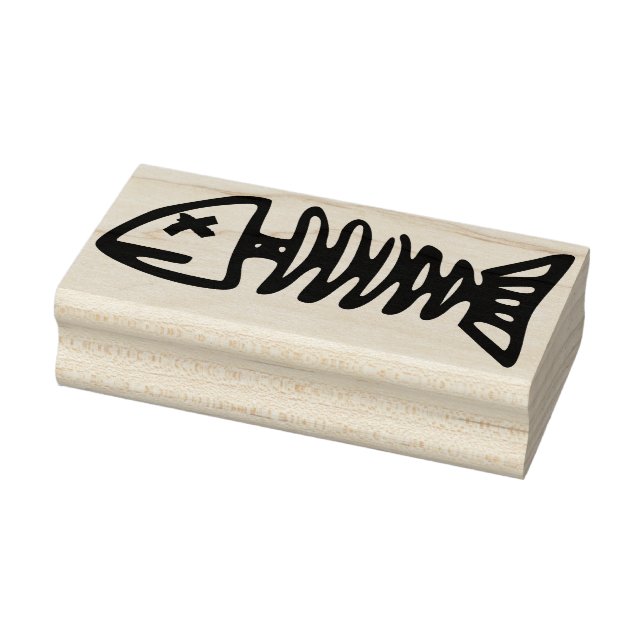 Tampons Encreurs timbre art squelette de poisson (Tampon)