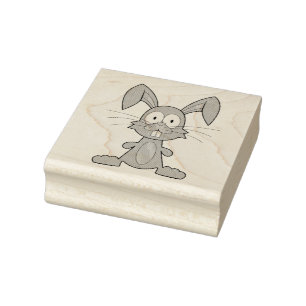 Tampons Encreurs Timbre BUNNY EASTER Wood Art