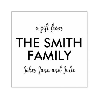 Tampons Encreurs Timbre cadeau de famille customisé