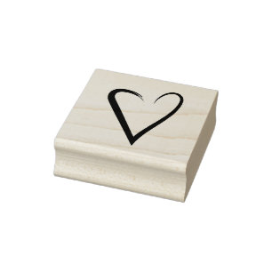 Tampons Encreurs Timbre coeur tiré