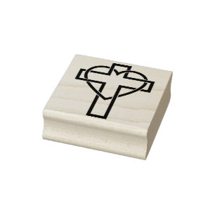 Tampons Encreurs timbre croix-coeur