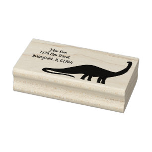 Tampons Encreurs Timbre d'adresse Dinosaure personnalisée - Personn