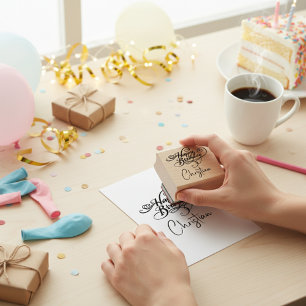 Tampons Encreurs Timbre d'anniversaire personnalisé