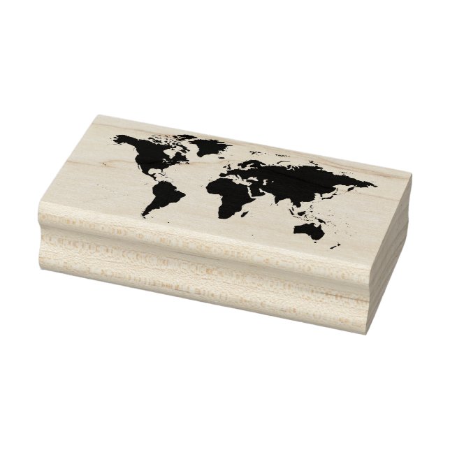 Tampons Encreurs timbre d'art de carte du monde (Tampon)