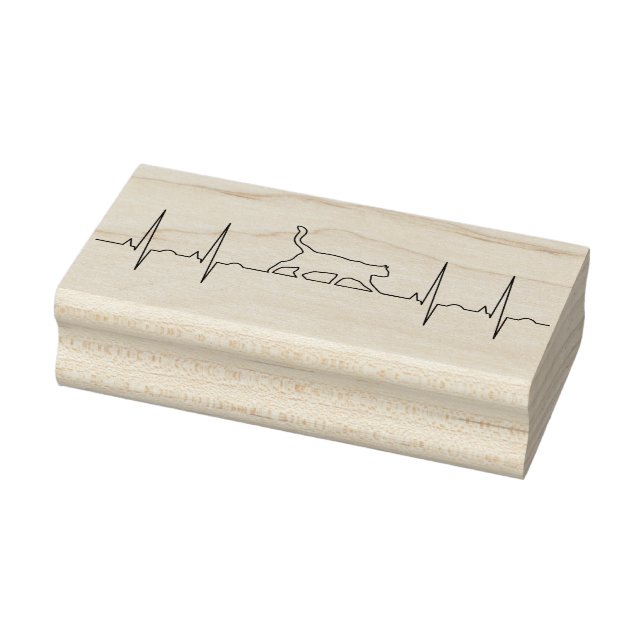 Tampons Encreurs timbre d'art de chat ekg (Tampon)
