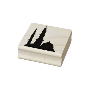 Tampons Encreurs timbre d'art de construction de mosquée