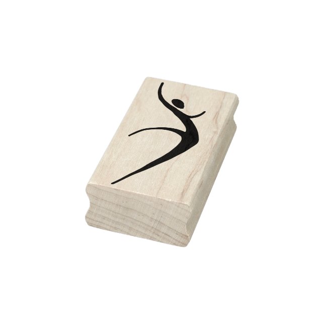 Tampons Encreurs Timbre d'art de danse moderne femme en caoutchouc (Tampon)