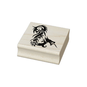 Tampons Encreurs timbre d'art de dragon tribal
