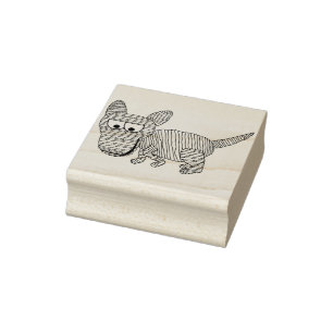 Tampons Encreurs Timbre d'art de la momie de chien