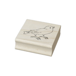 Tampons Encreurs Timbre d'art de promenade aux oiseaux mignon