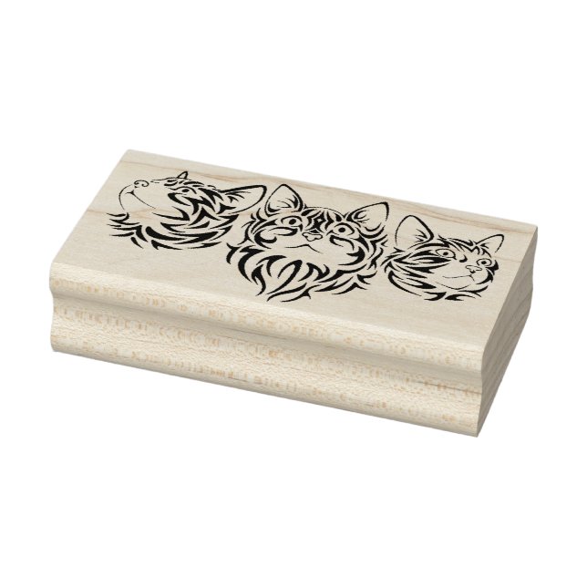 Tampons Encreurs timbre d'art des chats tribaux (Tampon)